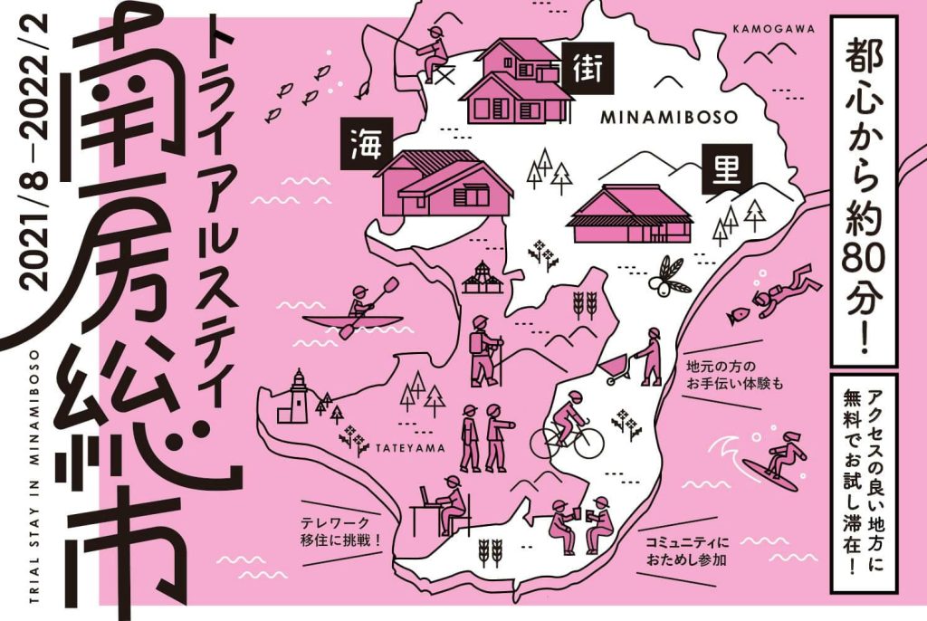 トライアルステイ事業は、2023年度から館山市と南房総市の2市にまたがる事業になり、2024年度も実行予定