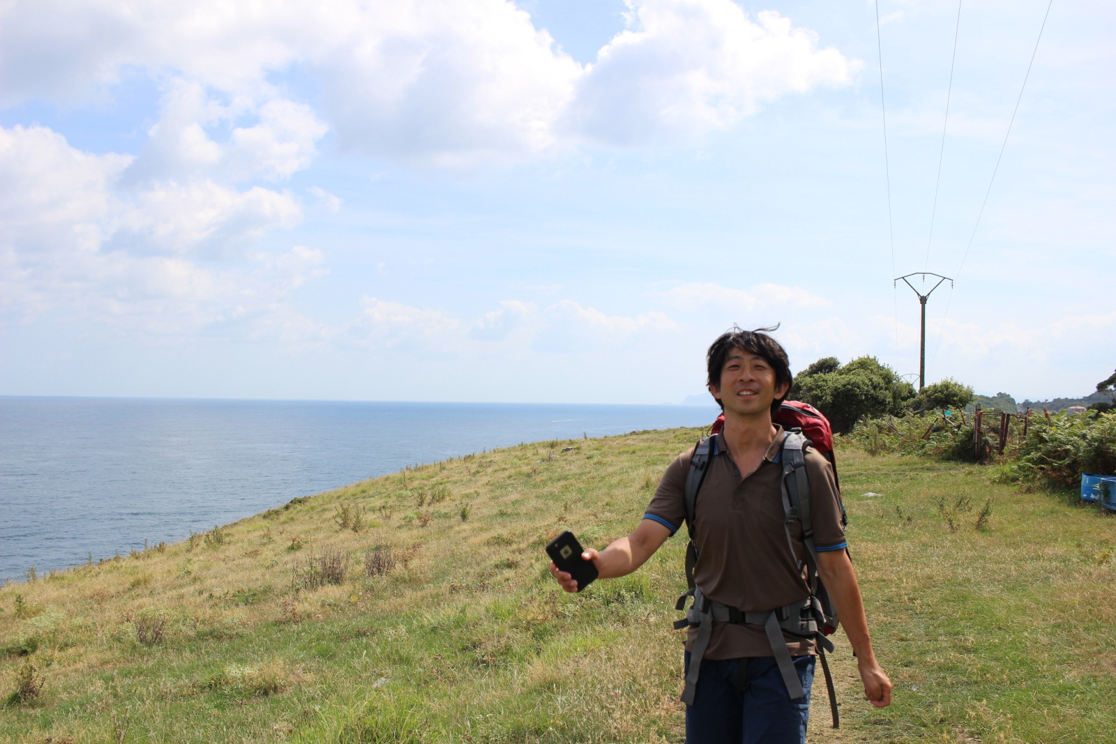 田村さんが夏季休暇を利用してスペイン巡礼に訪れた際の写真