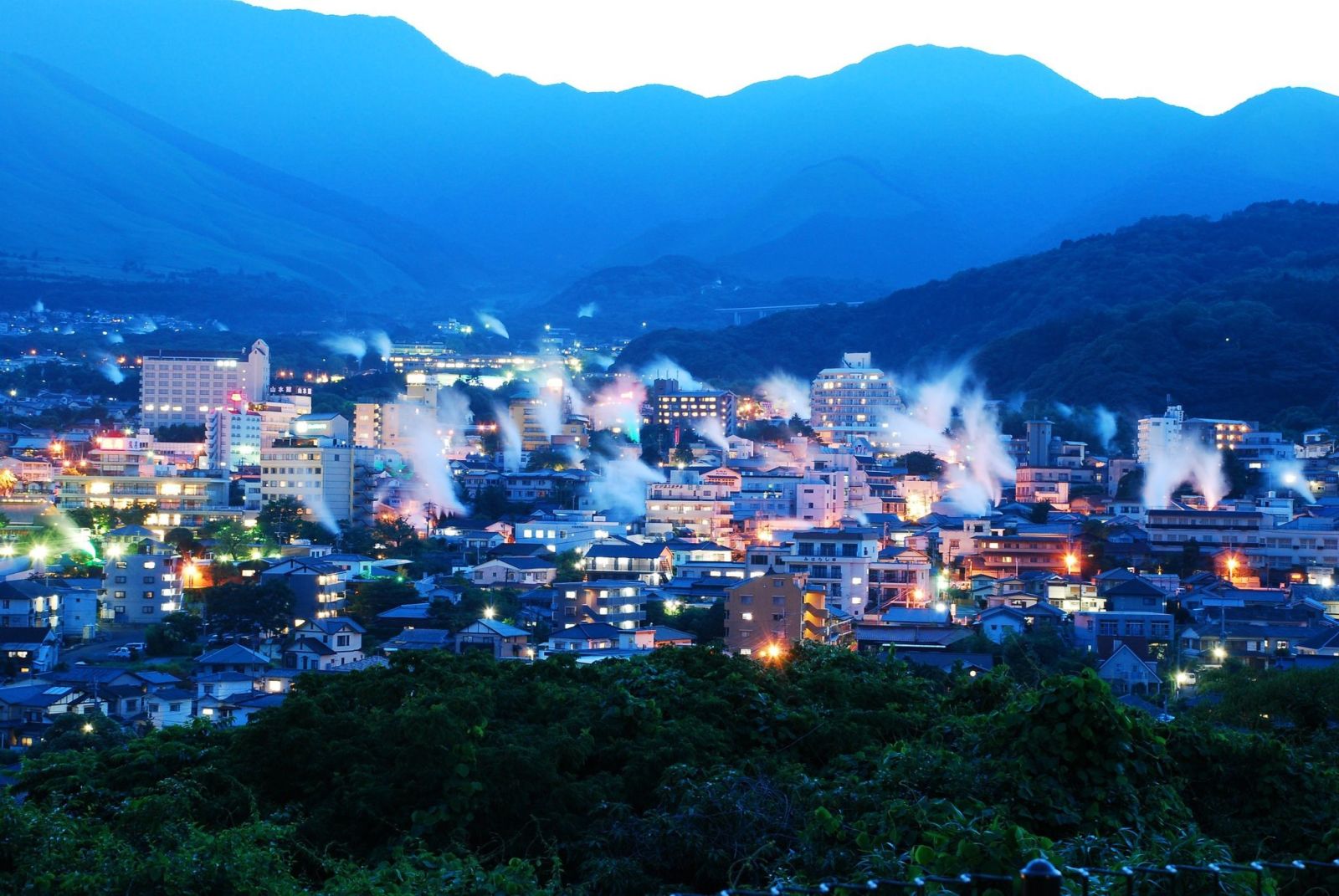 温泉都市別府の風景