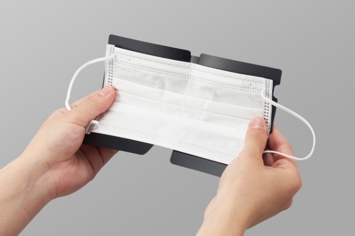 マスク用コンパクト折りたたみケース