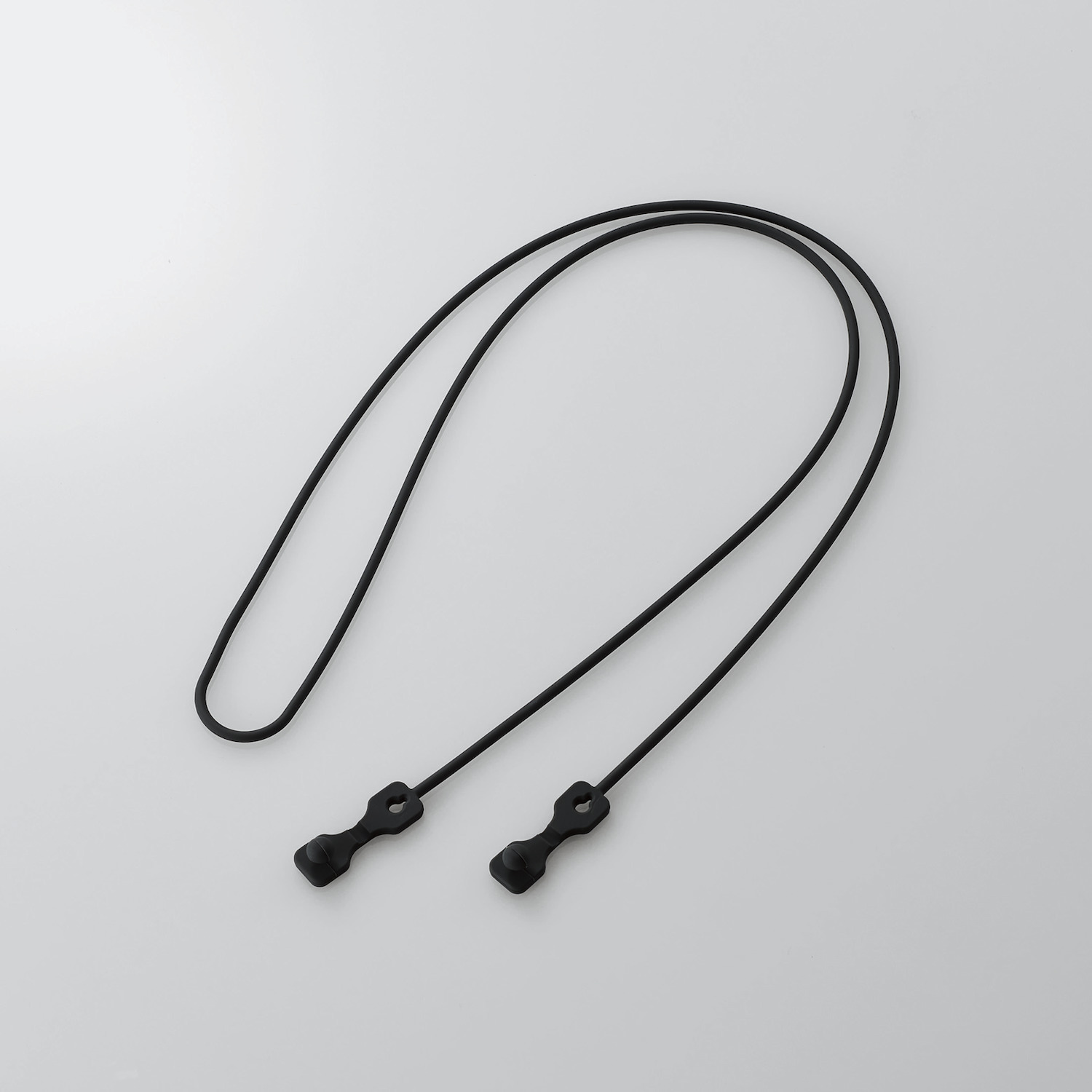 マスク用ネックストラップ ブラック