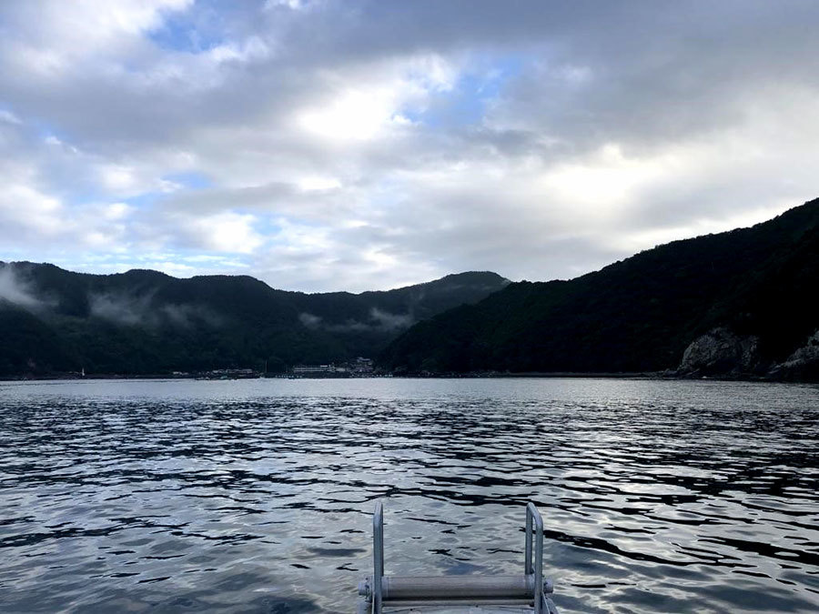 リアス海岸が続く美しい須賀利の海