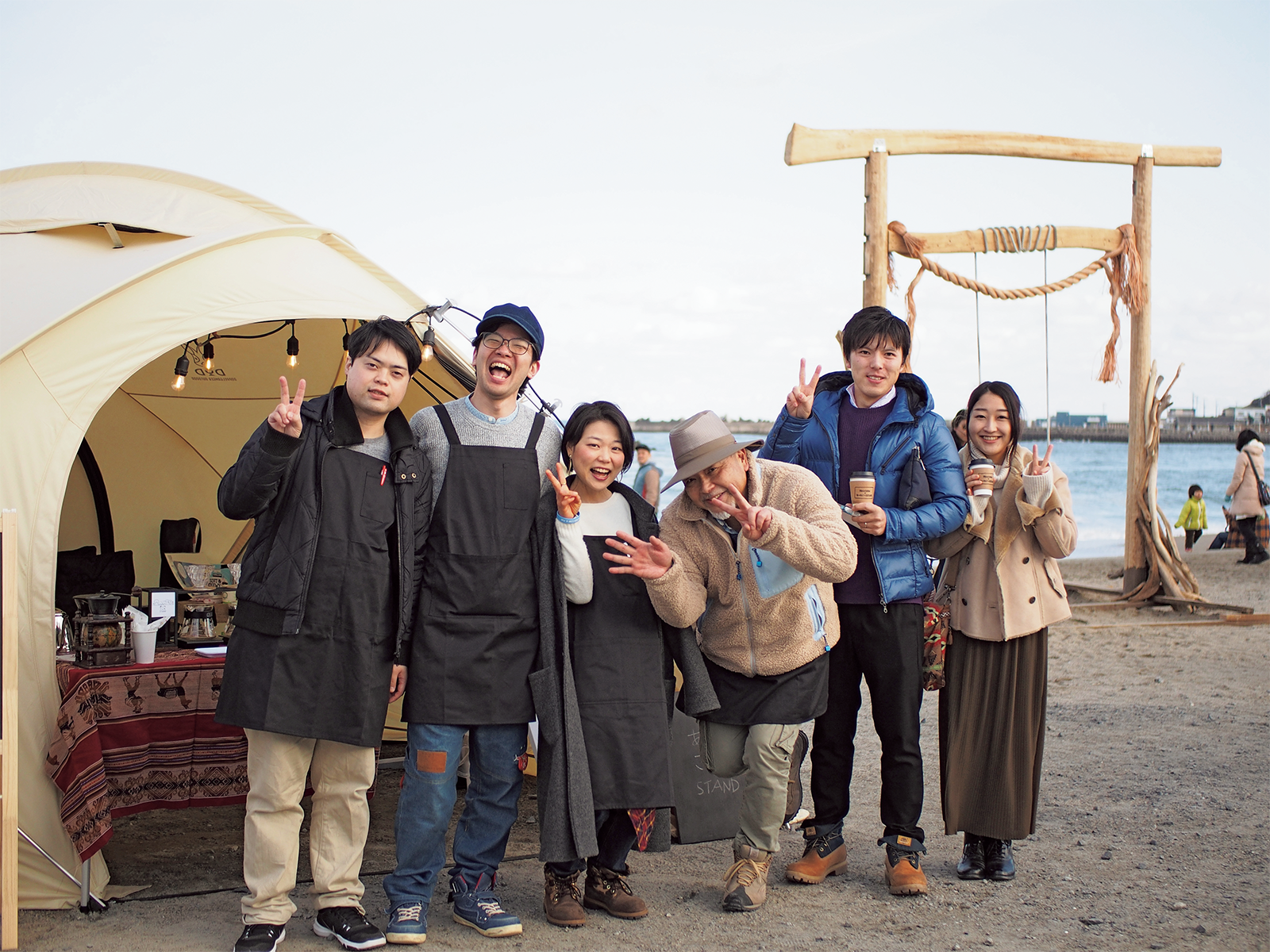 1月19日に阿字ヶ浦海岸で行われた「eco fes.Ajigaura」というビーチクリーン・イベントにも出展。